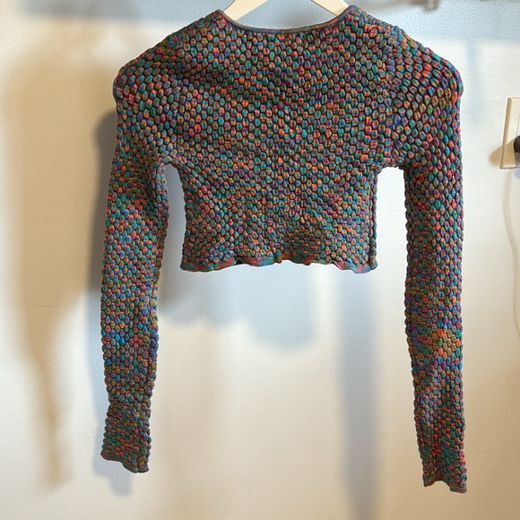 Urban Outfitters Piper keyhole knit long sleeve cardigan. - Picture 7 of 8